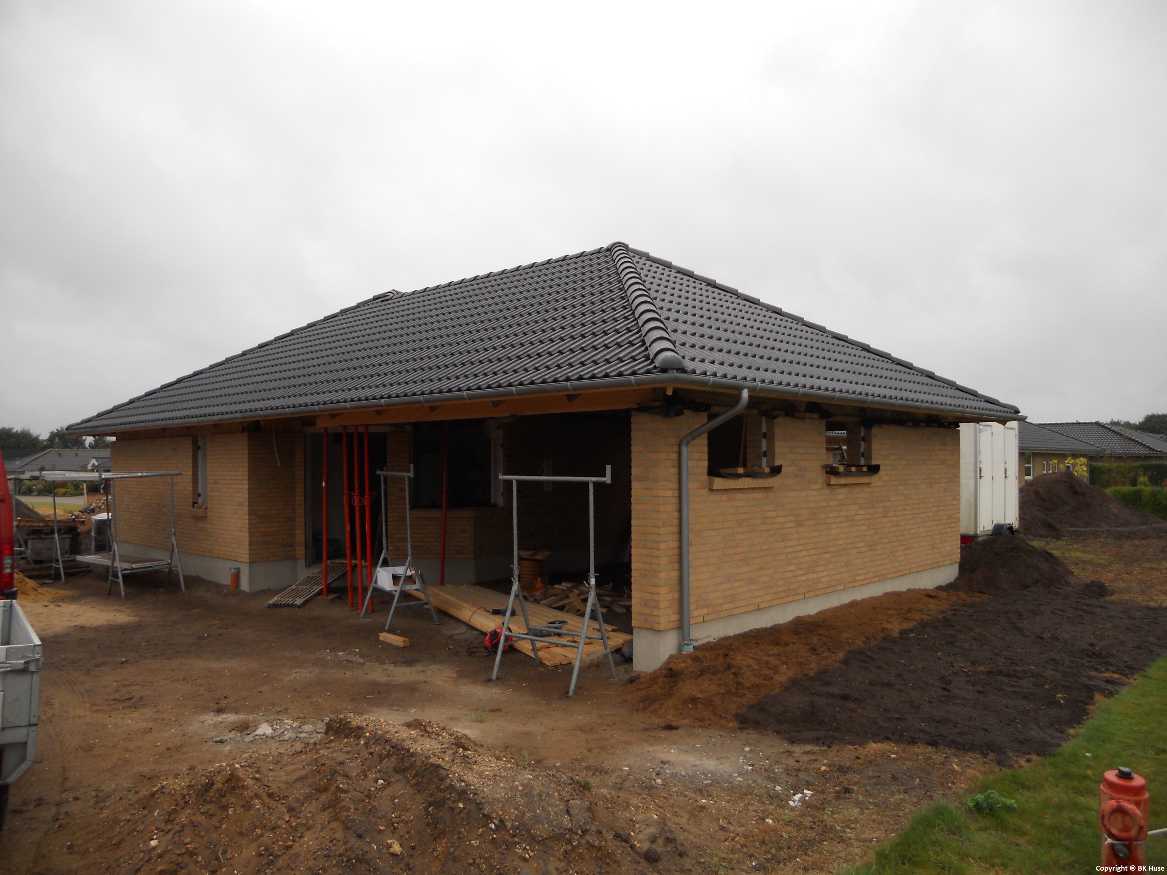 Mit sjette hus og nuværende projekt i Engsøparken, 7200 Grindsted. Endnu ikke færdig. 