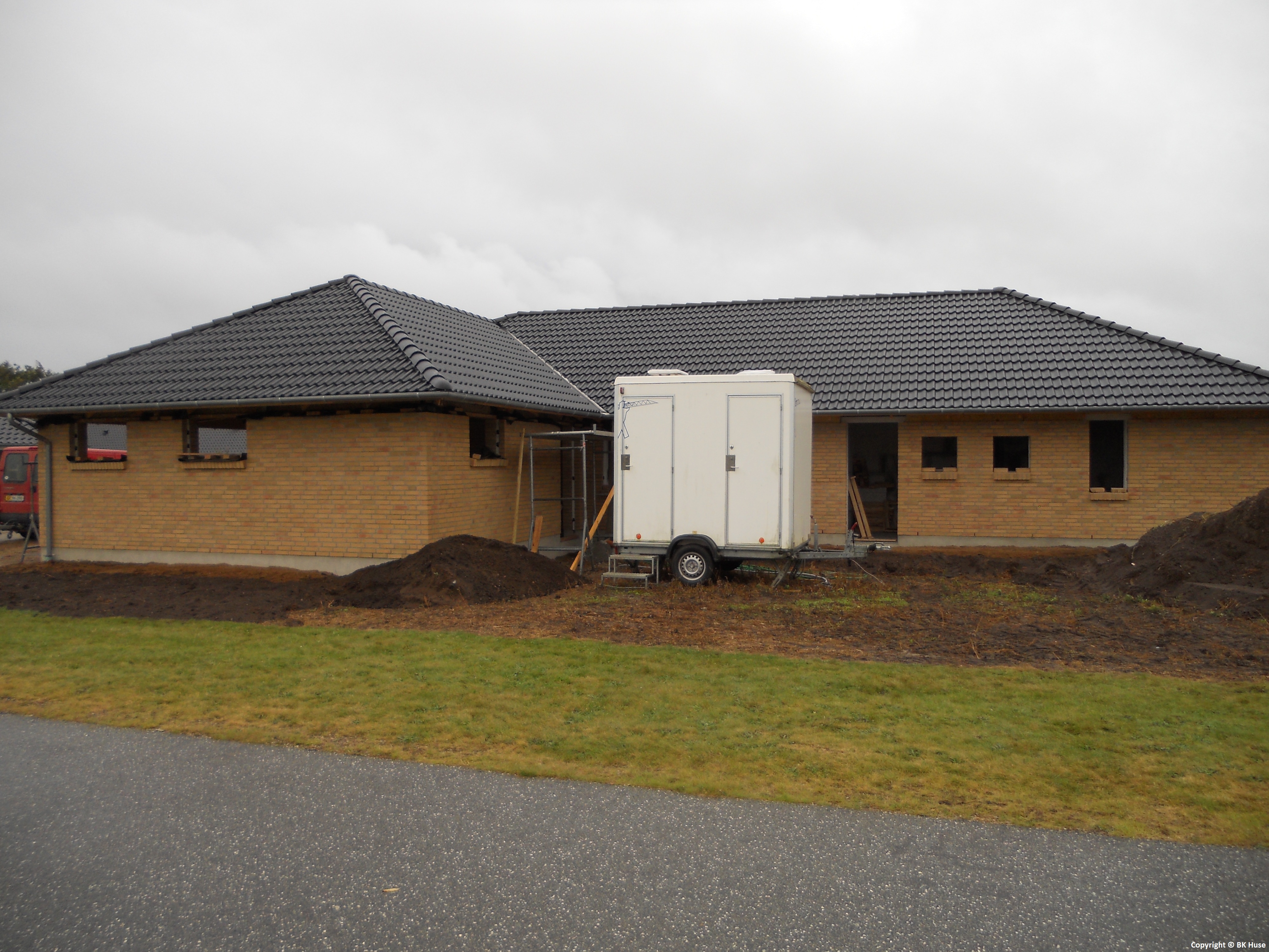 Mit sjette hus og nuværende projekt i Engsøparken, 7200 Grindsted. Endnu ikke færdig.